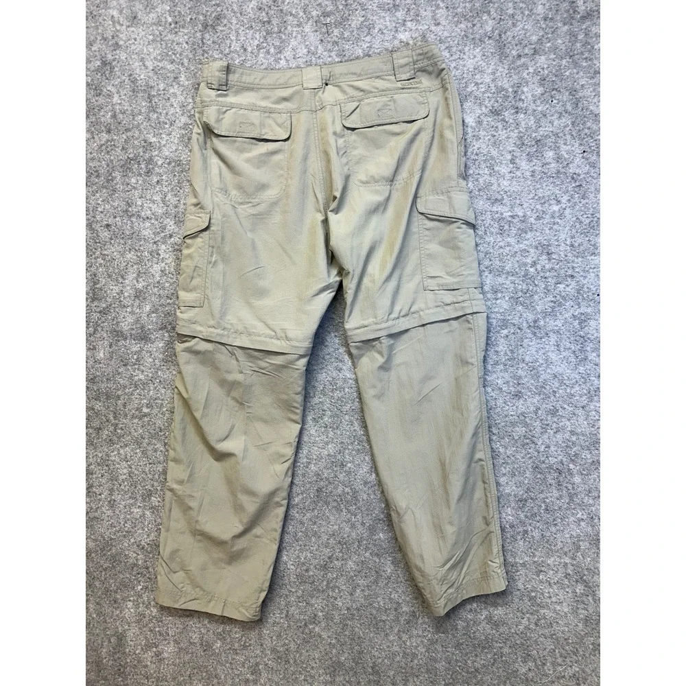 Pacific Trail Convertible Cargo Pants Mens 38x32 Khaki Zip Off Hiking
